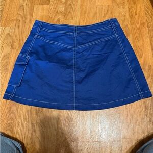 Princess Polly Royal Blue Skirt with White Accents